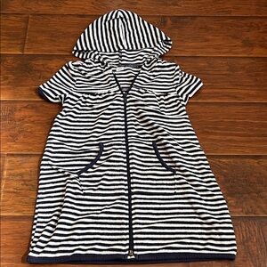 Old Navy Toddler Girl Striped Hooded Swimsuit Cover up 5T